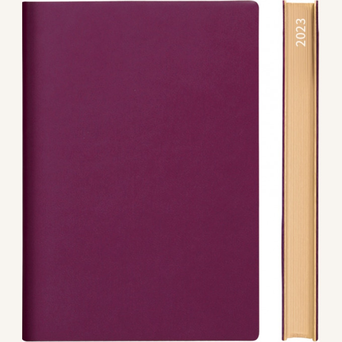 2023 Signature Diary – A5, Purple, English version