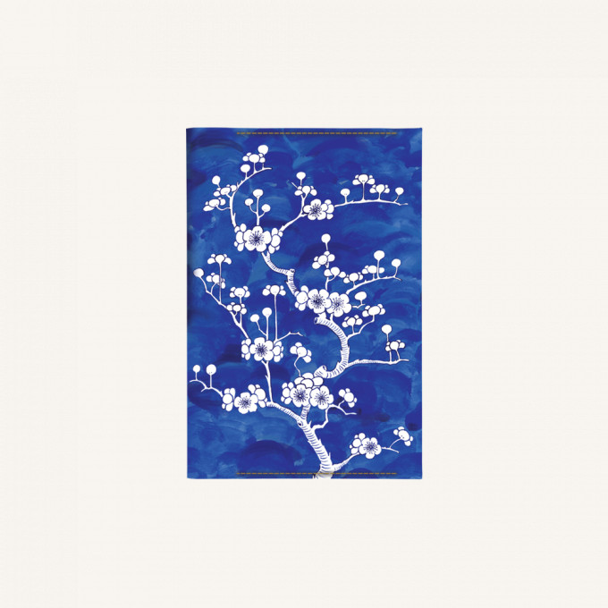 Flower Wow Passport Holder - Ceramic Blue