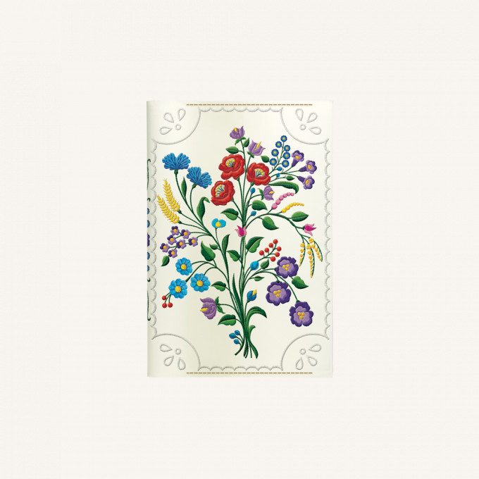 Flower Wow Passport Holder - Kalocsa Violets
