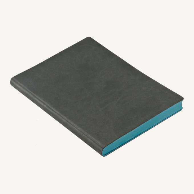 Signature Lined Notebook – A6, Grey