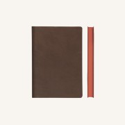 Signature Lined Notebook – A6, Brown
