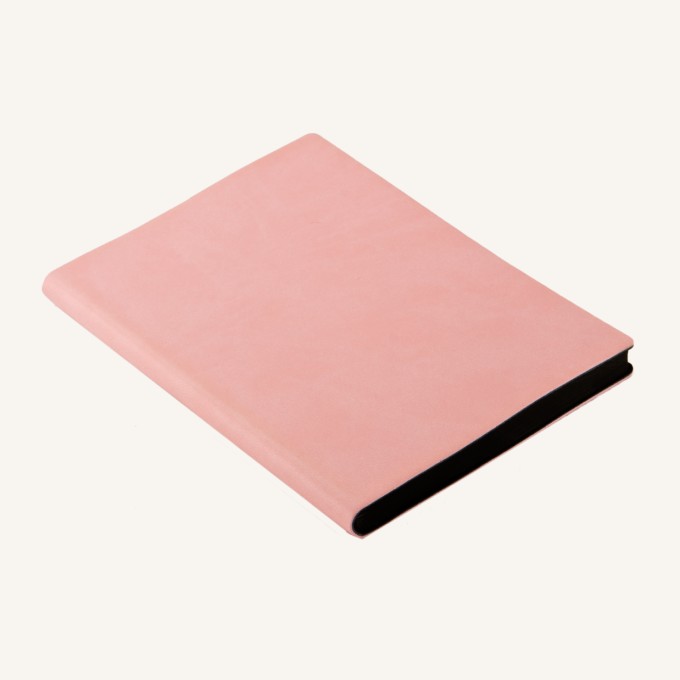 Signature Plain Notebook – A6, Pink