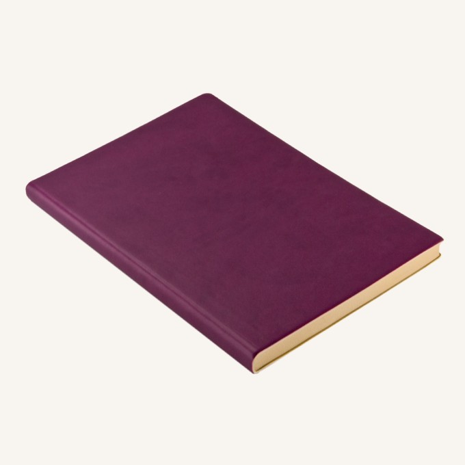 Signature Plain Notebook – A5, Purple