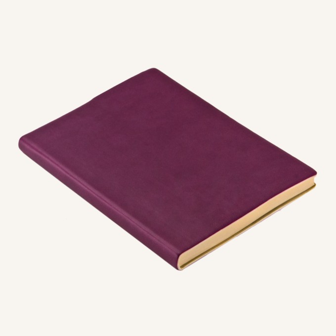 Signature Plain Notebook – A6, Purple
