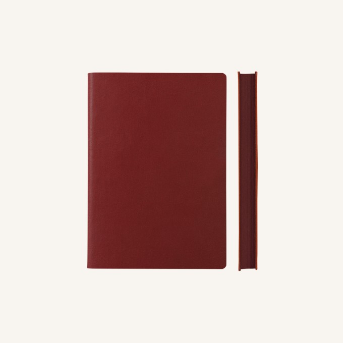 Signature Plain Notebook – A6, Red