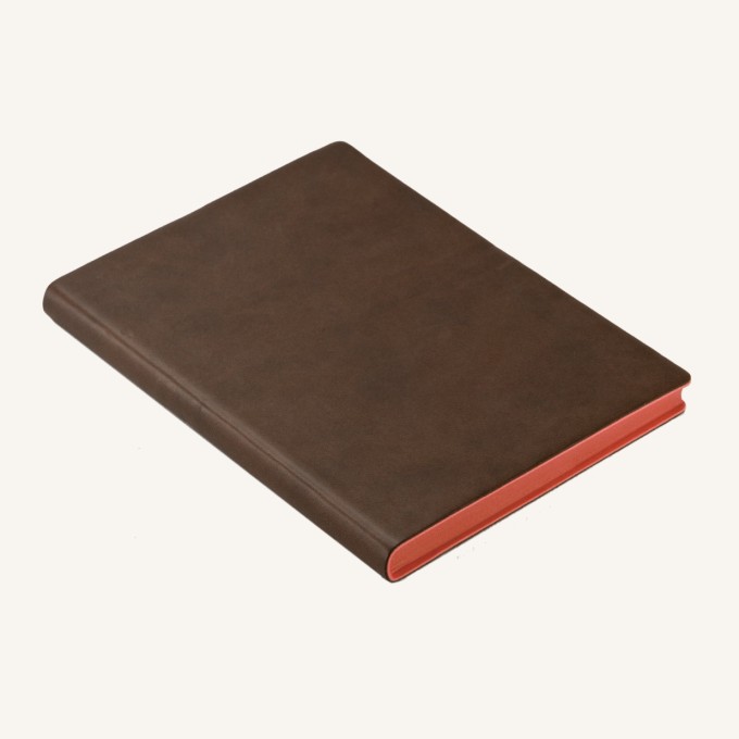 Signature Plain Notebook – A6, Brown