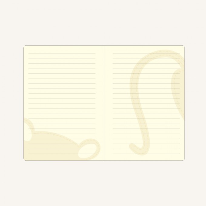 Animal Pals Lined Notebook – A6, Pig
