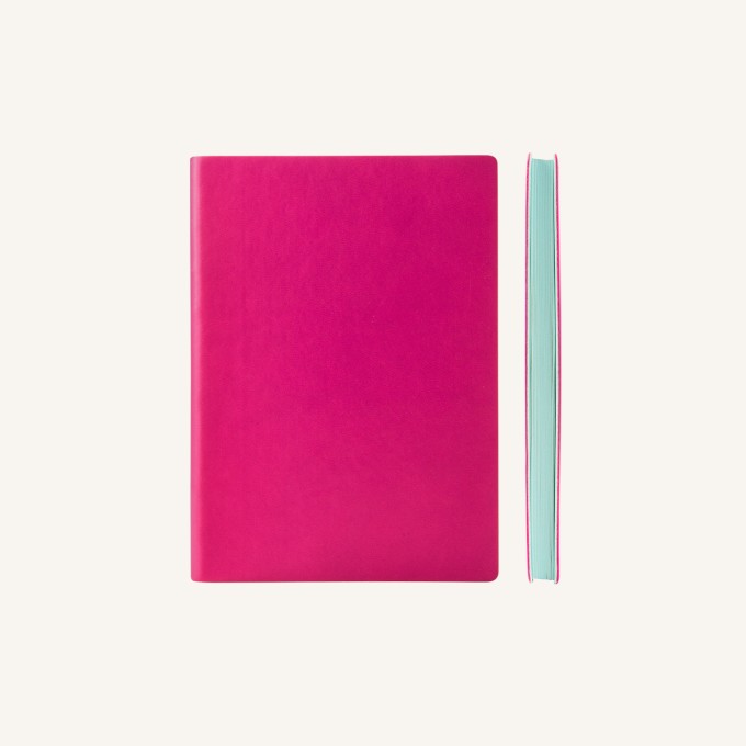 旗艦系列純白筆記本 – A6, 桃紅色