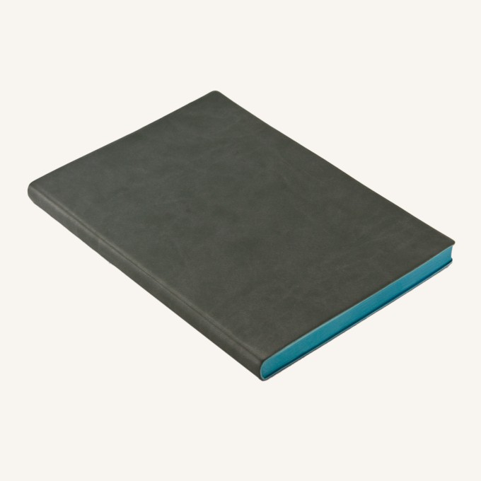 Signature Grid Notebook – A5, Grey
