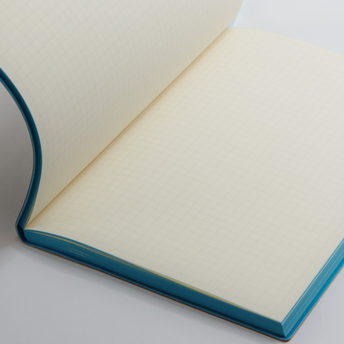Signature Grid Notebook – A5, Grey