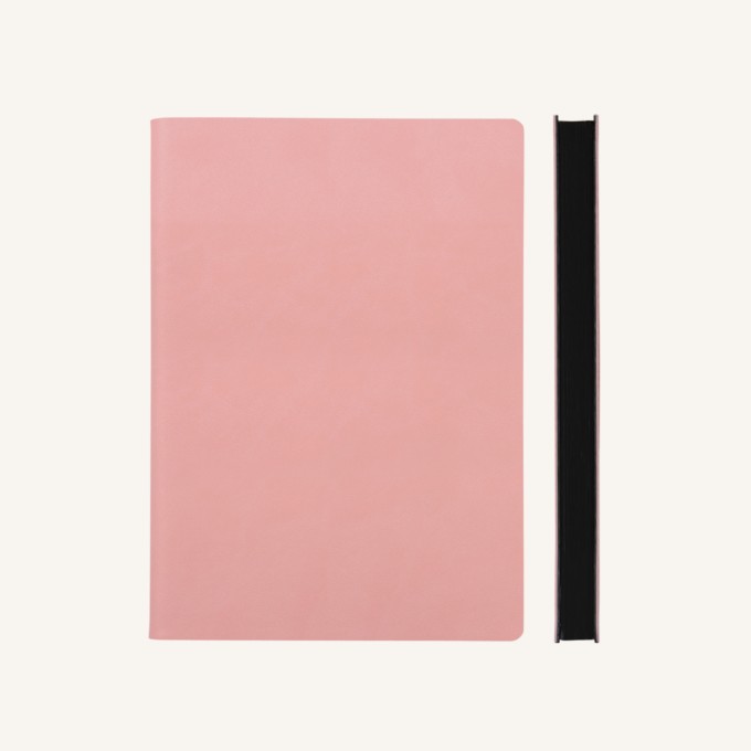Signature Grid Notebook – A5, Pink